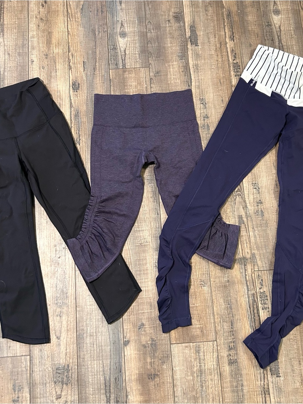 Lululemon Pant Lot of 3 Leggings Pants Yoga Crop Various Styles Size 4